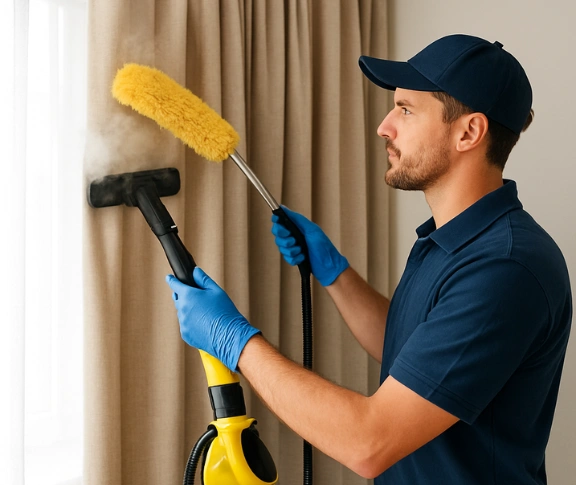 Trusted blind cleaning technician Matty Curtain Cleaning horningsea-park-nsw QLD